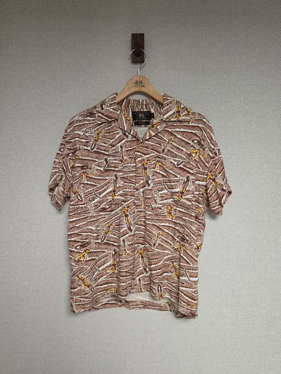 RRL(ダブルアールエル) 90S サーフィン キャンプ シャツ L