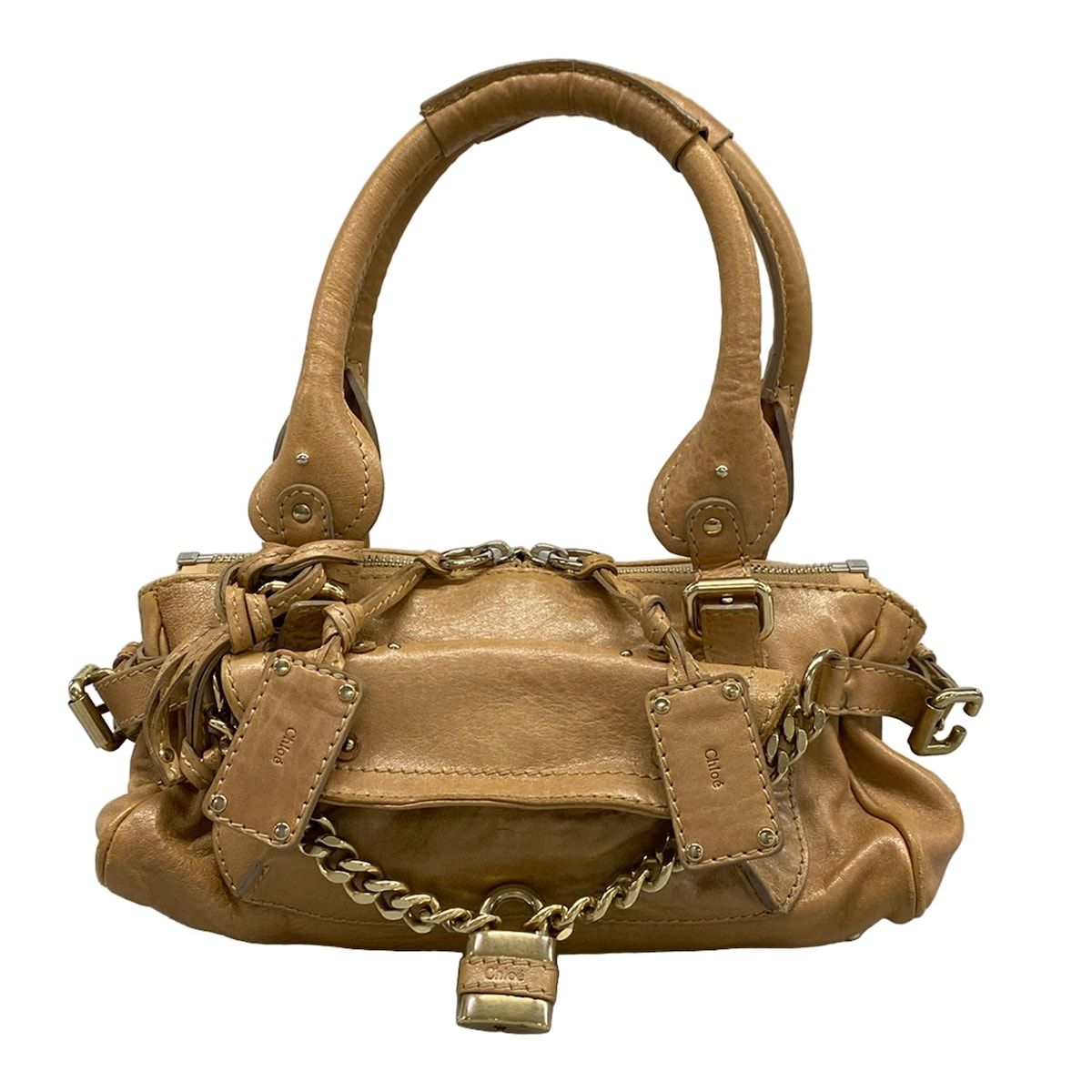 Chloe(クロエ) ショルダーバッグ パディントン 8SS091-7A457 ベージュ チェーン レザー