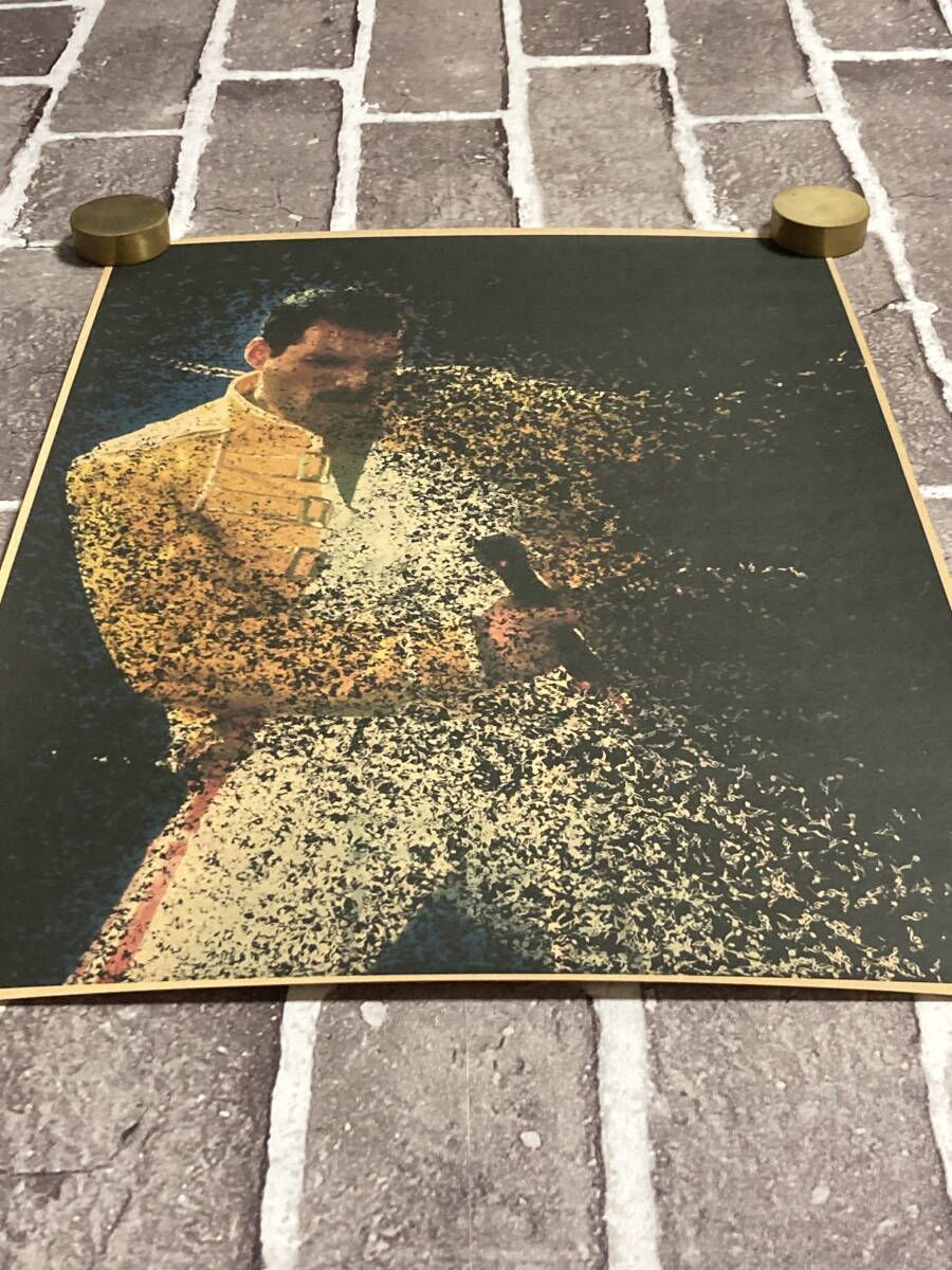 クラフト紙製 ポスター QUEEN:クイーン：フレディ・マーキュリー 42