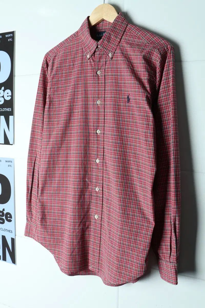 (S-M) ポロラルフローレン シャツ CHECK レッド ポニー アメカジ-H34744 7,548円