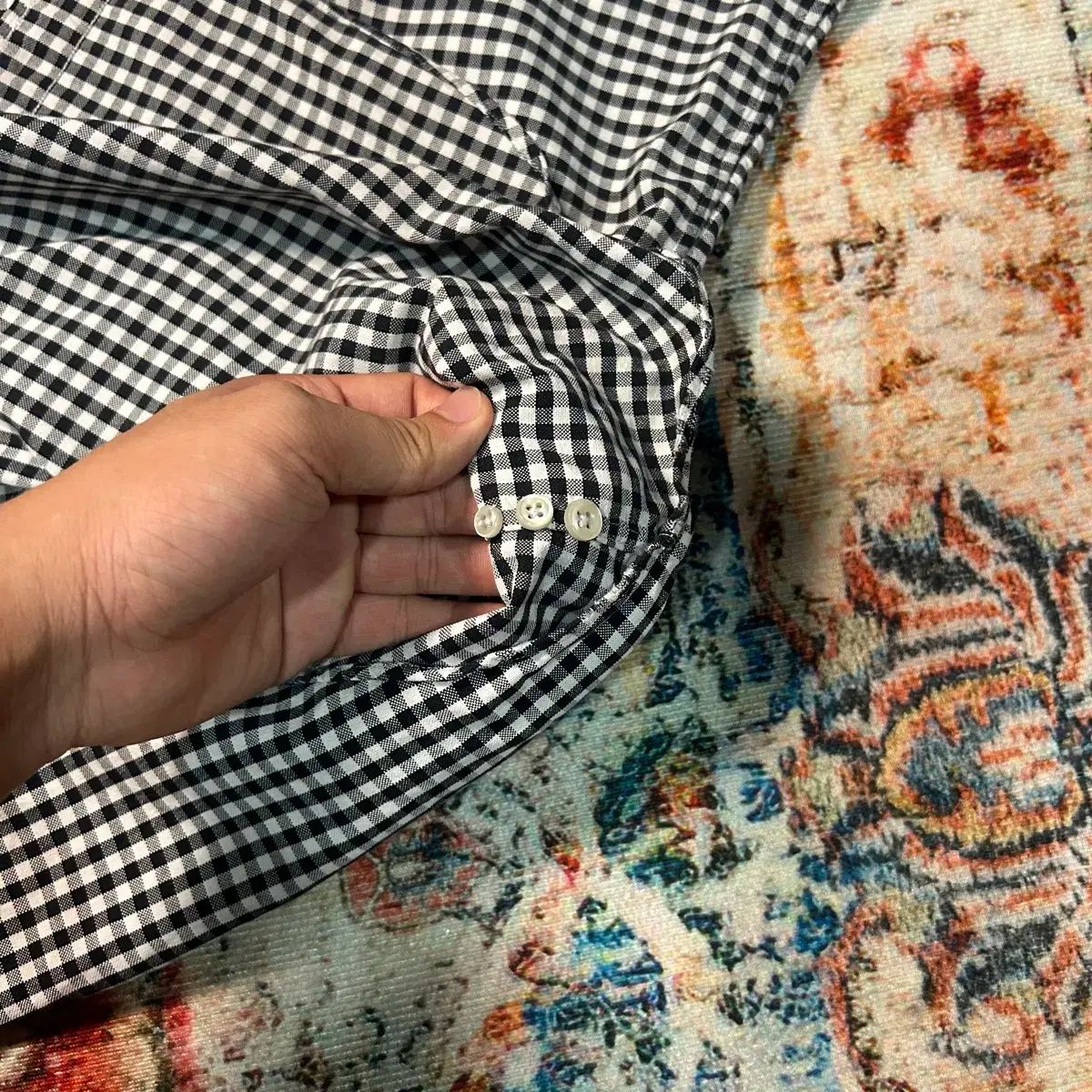 XL POLO RALPH LAUREN ポロラルフローレン 刺繍 ロゴ ギンガム シャツ