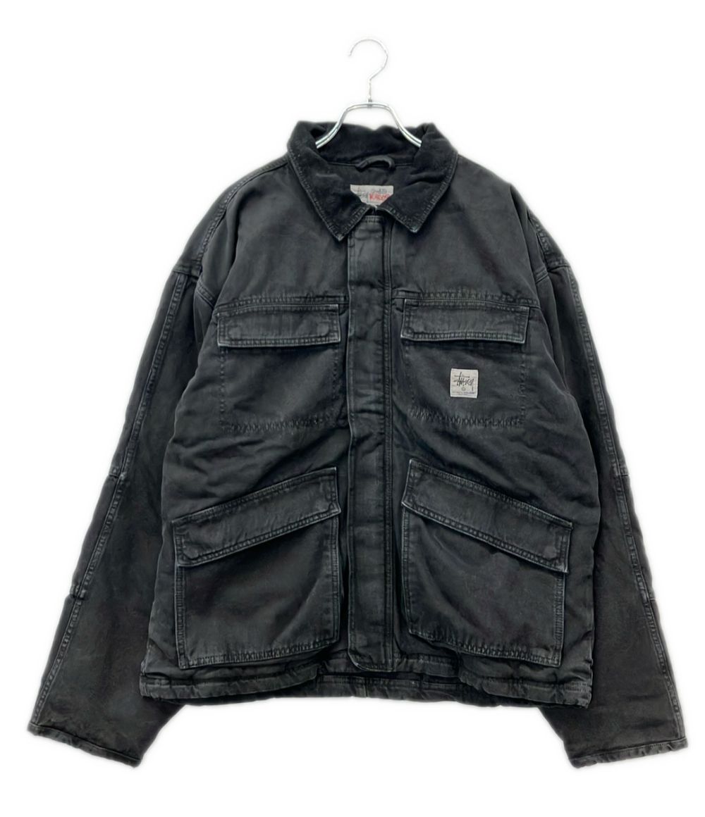 ステューシー ウォッシュド キャンバス ショップ ジャケット メンズ SIZE XL STUSSY