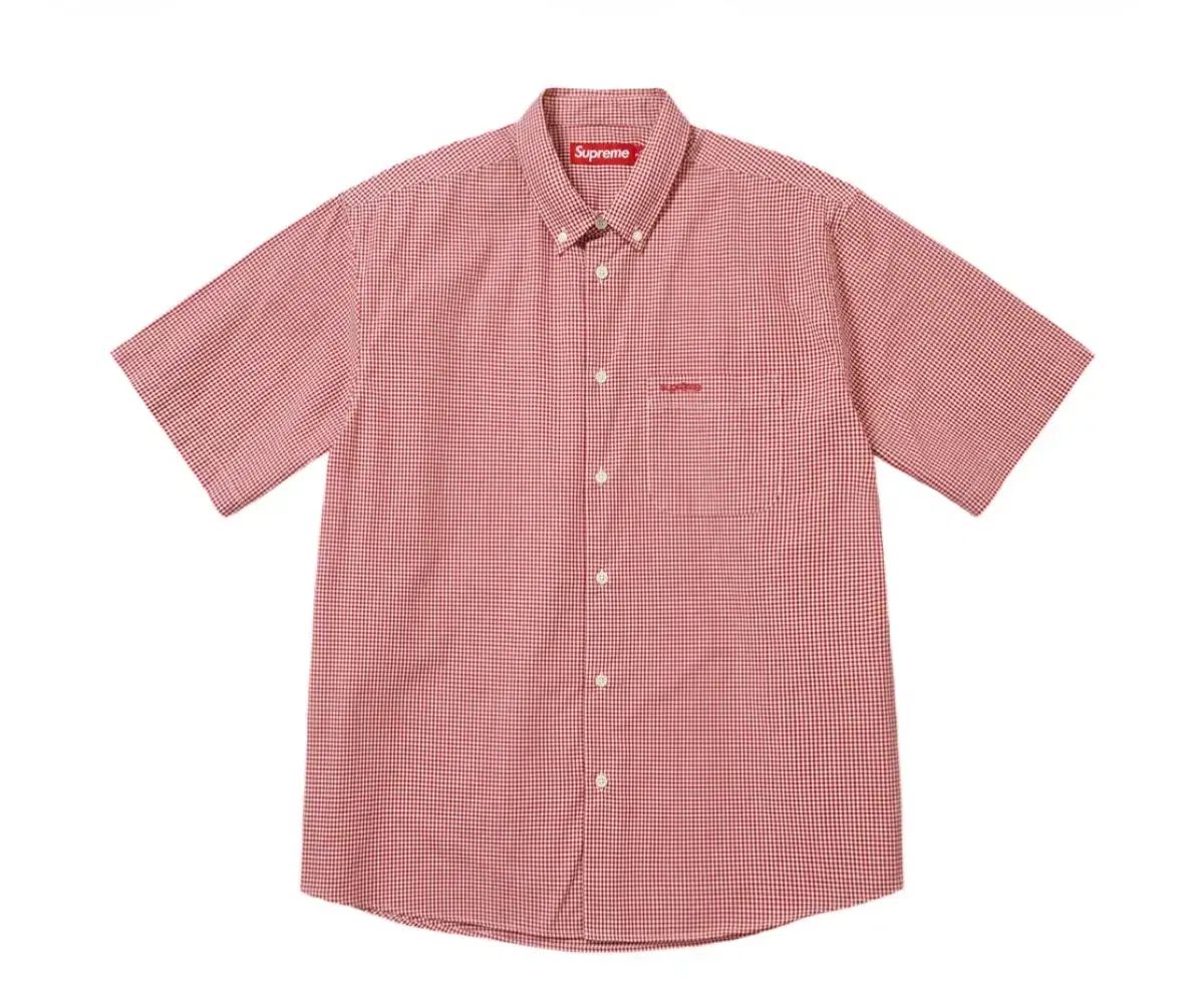 L シュプリーム ギンガム ショートスリーブ シャツ レッド 26SS 40,568円