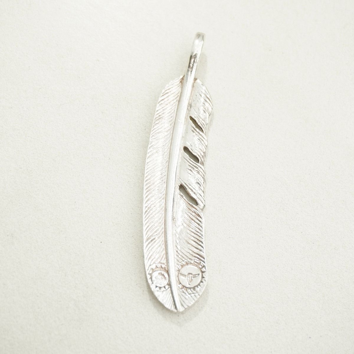 正規 美品 TADY＆KING タディ＆キング 特大 SV フェザー 左向き silver