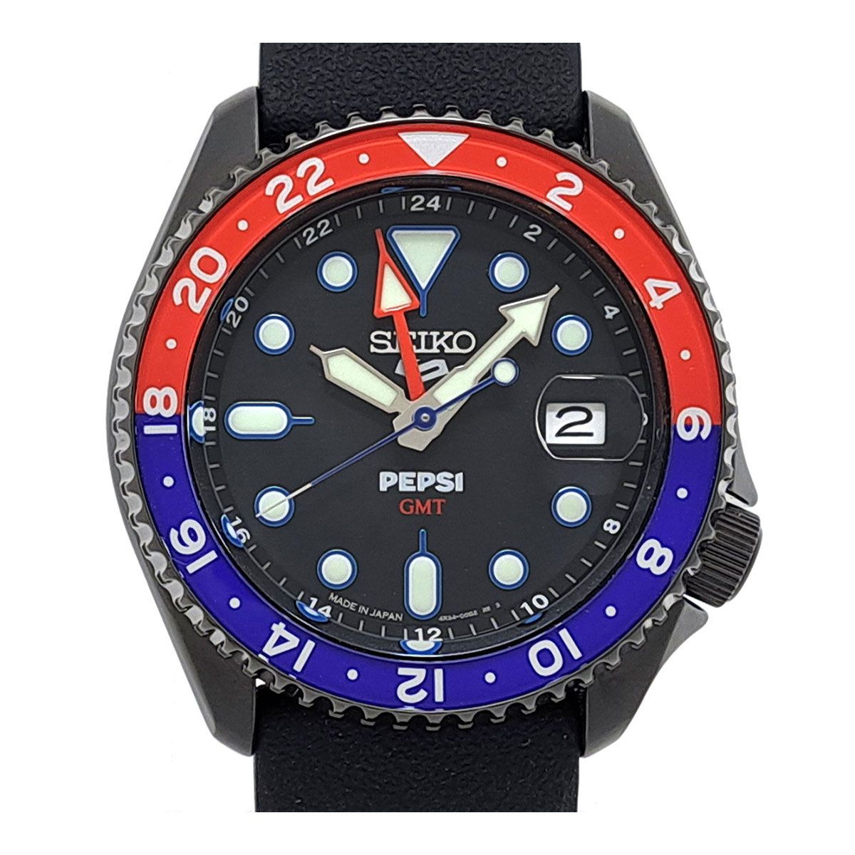 セイコー 5スポーツ ペプシ SBSC023 自動巻き ステンレススティール メンズ SEIKO【中古】 【時計】