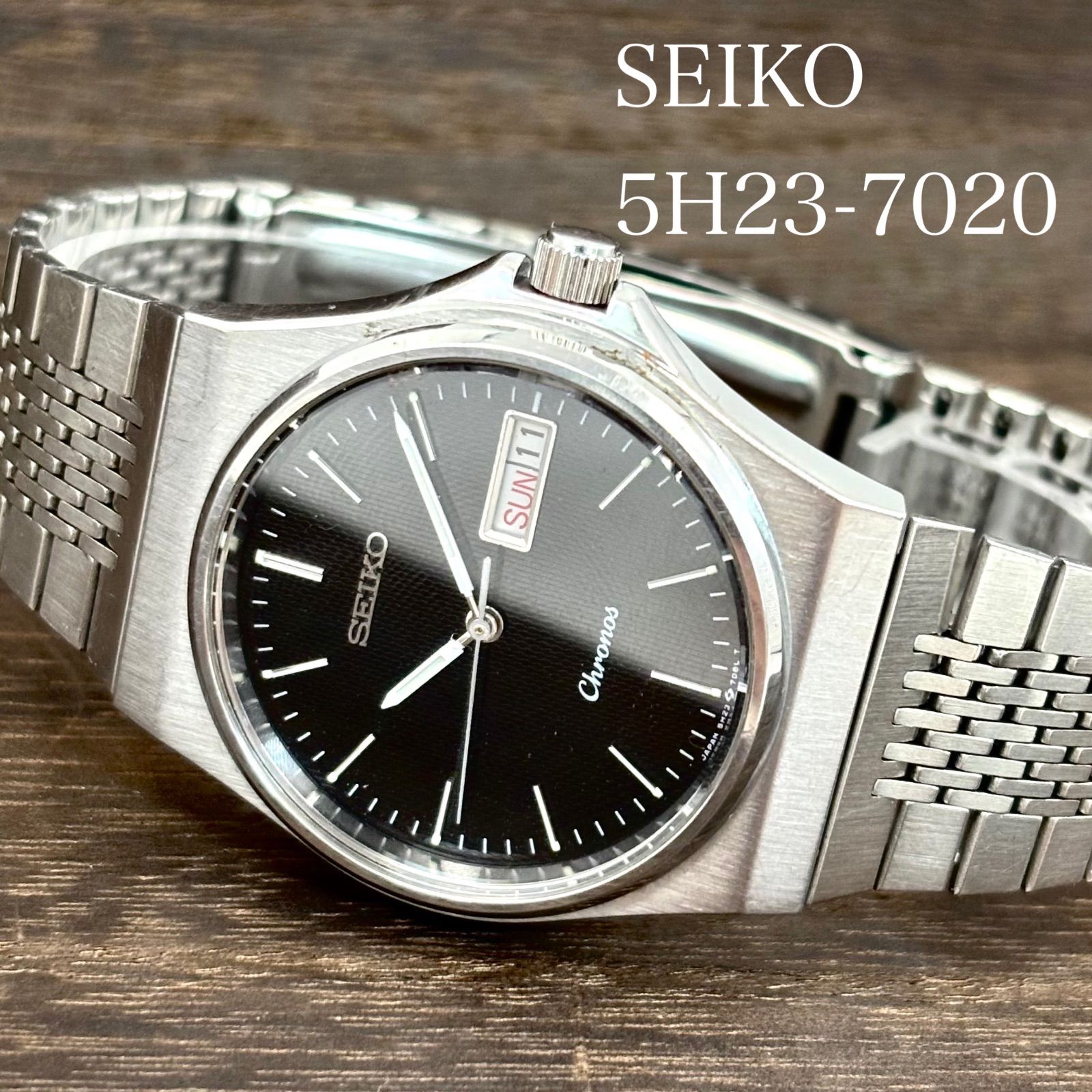 稼働純正ブレス】SEIKO/セイコー Chronos/クロノス 腕時計 クォーツ 