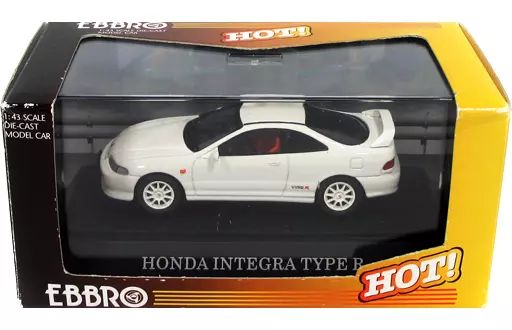 【中古】ミニカー 1/43 HONDA INTEGRA TYPE R (ホワイト) 「HOT!」 [43118]