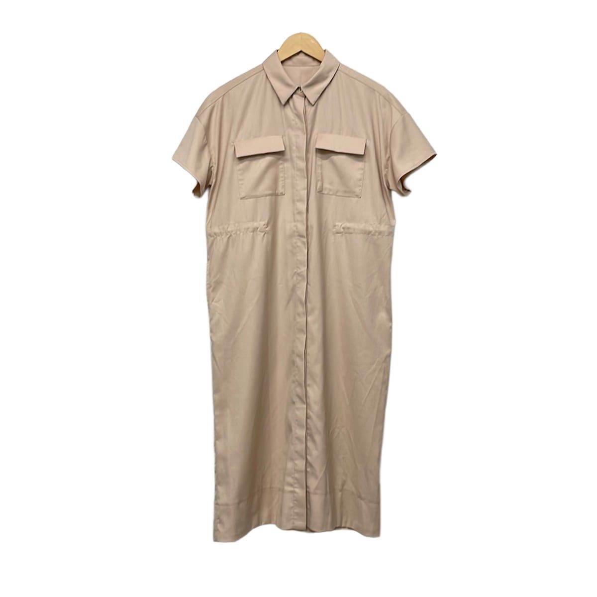 SOEJU(ソージュ) ワンピース サイズF レディース美品 ピンクベージュ 半袖/シャツワンピ