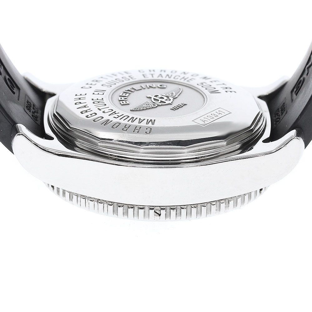 ブライトリング BREITLING A13341 スーパーオーシャン スチールフィッシュ デイデイト クロノグラフ 自動巻き メンズ 箱・保証書付_962980 ブライトリング BREITLING A13341 スーパーオーシャン スチール