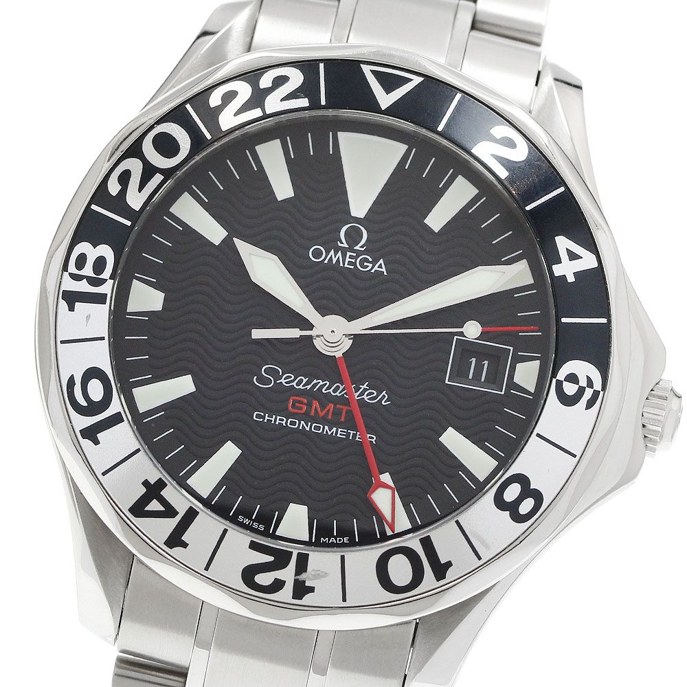 オメガ OMEGA 2536.50 シーマスター300 ジュエリーロペスモデル GMT 自動巻き メンズ _970544