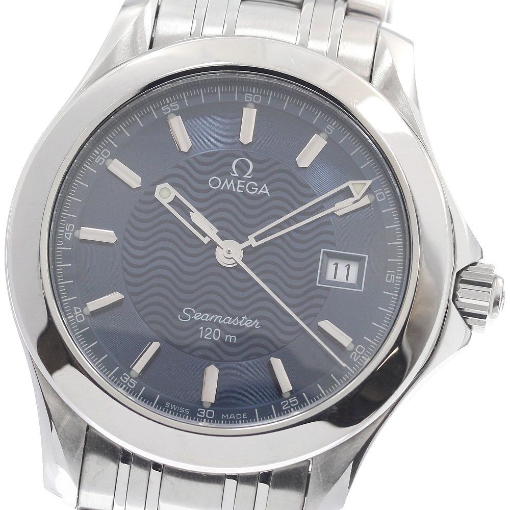 オメガ OMEGA 2511.81 シーマスター120 デイト クォーツ メンズ 保証書付き_965817 99,550円