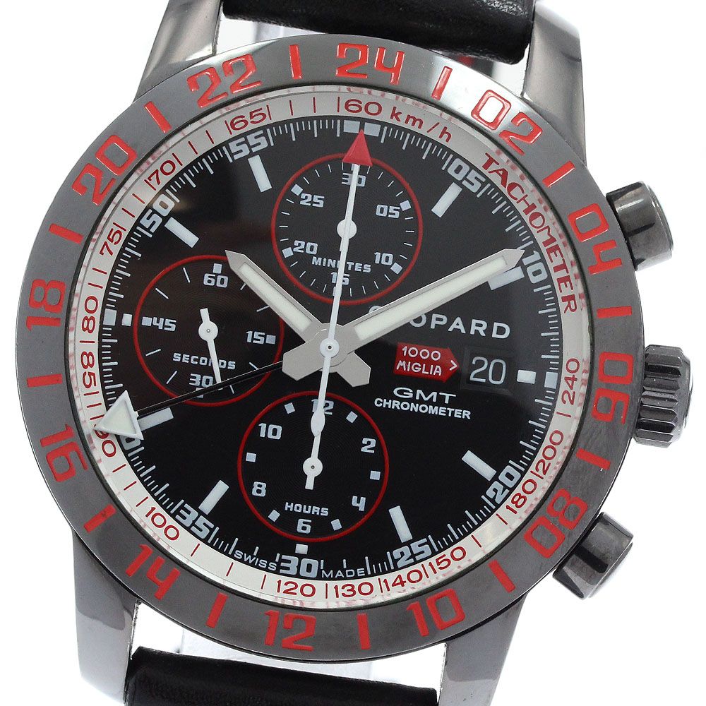 ショパール Chopard 16/8992 ミッレミリア GT XL スピードブラックⅡ デイト クロノグラフ 自動巻き メンズ _970656
