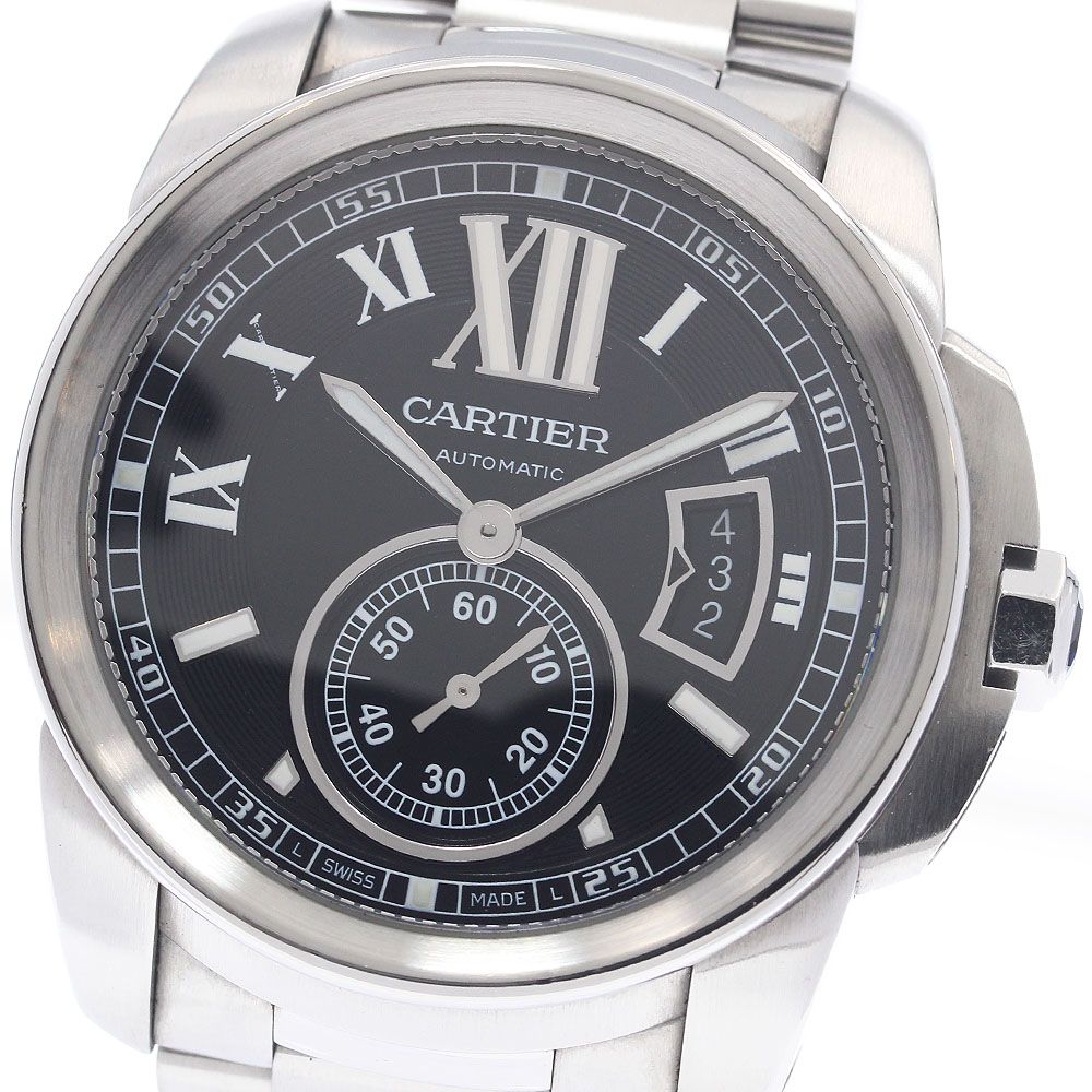 カルティエ CARTIER W7100016 カリブル ドゥ カルティエ スモールセコンド 自動巻き メンズ _959735