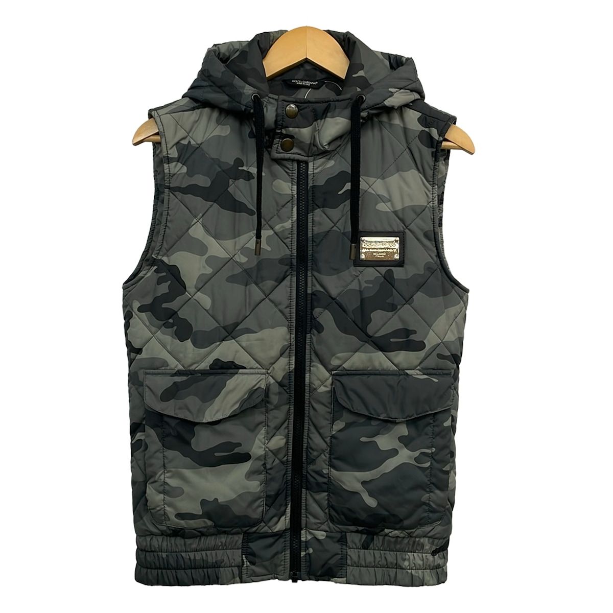 DOLCE&GABBANA(ドルチェアンドガッバーナ) ベスト サイズ46 S メンズ - カーキ×ダークグレー 迷彩柄 13,578円