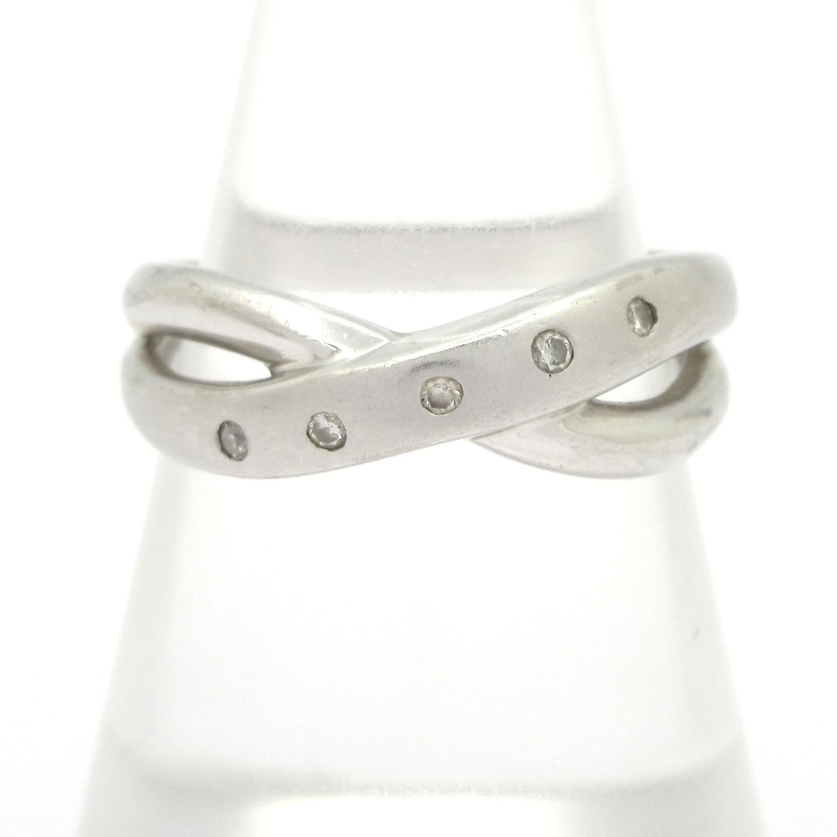Unbranded(ノーブランド) リング美品 Pt900×ダイヤモンド 総重量5.8ｇ