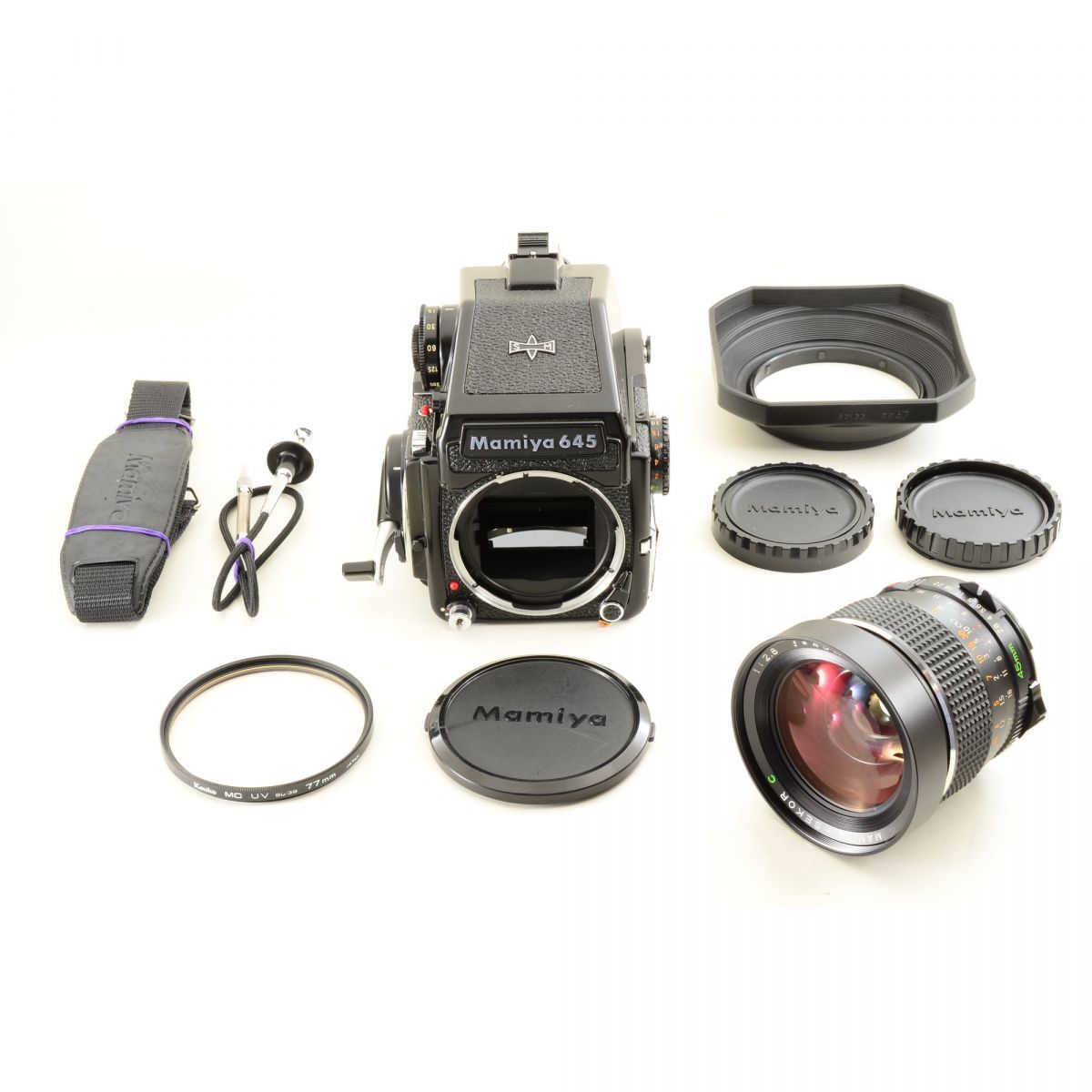 Mamiya M645 1000S 中判カメラ + CdSプリズムAEファインダー + SEKOR C