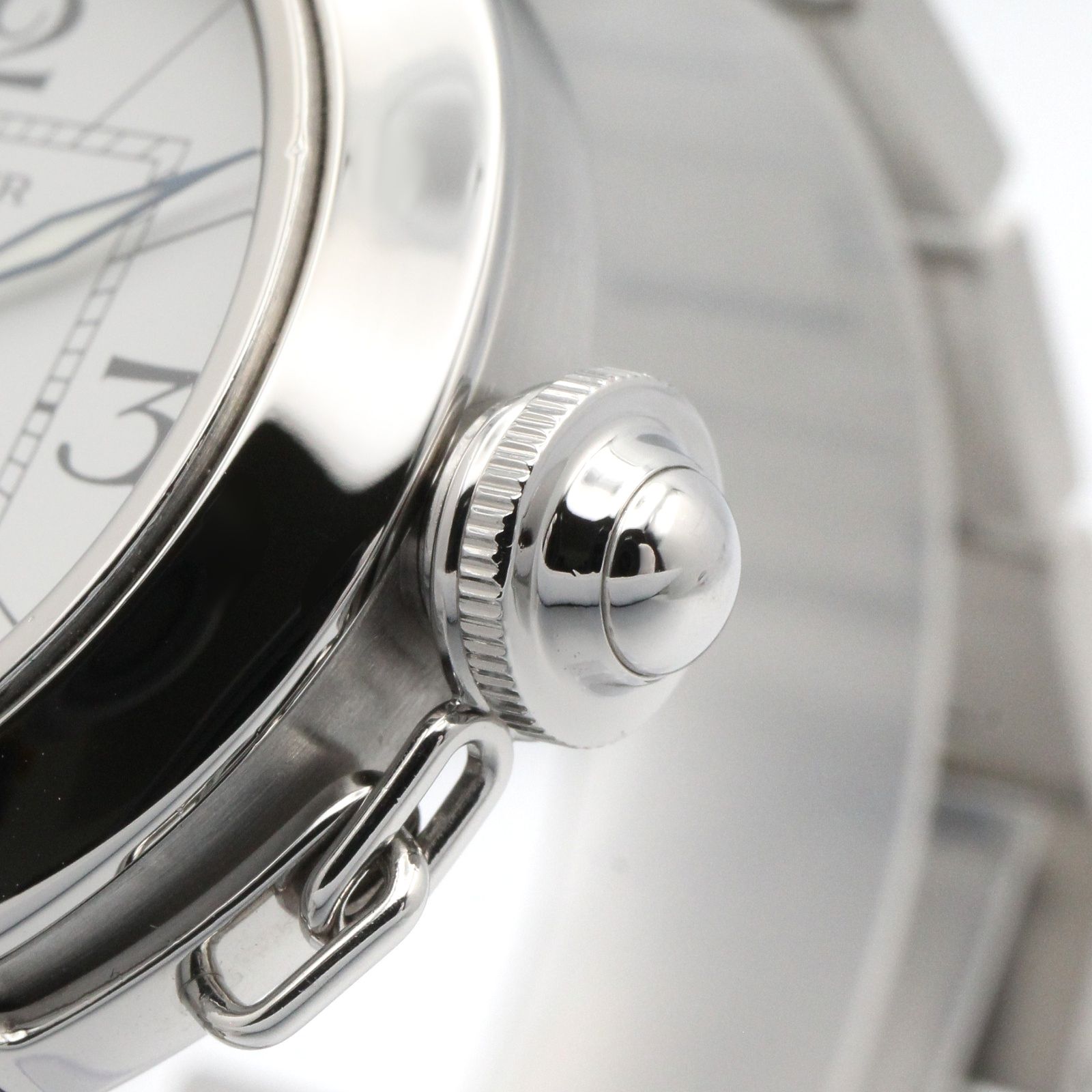 カルティエ CARTIER 腕時計 パシャC ボーイズ W31074M7 ホワイト