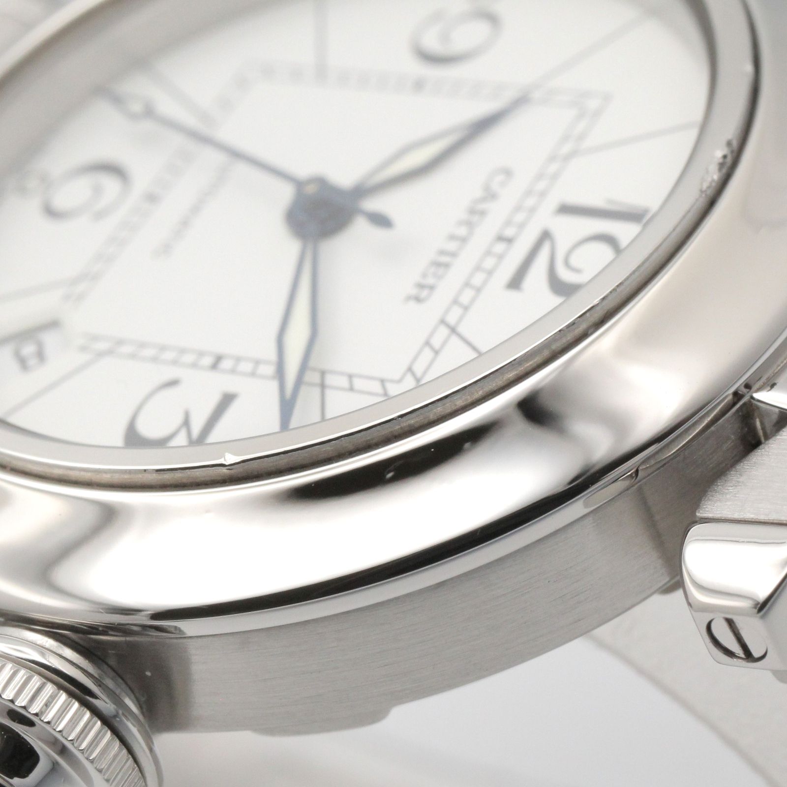 カルティエ CARTIER パシャC ボーイズ 腕時計 時計 ステンレススチール ボーイズ ホワイト系 W31074M7 【中古】 カルティエ CARTIER 腕時計 パシャC ボーイズ W31074M7 ホワイト