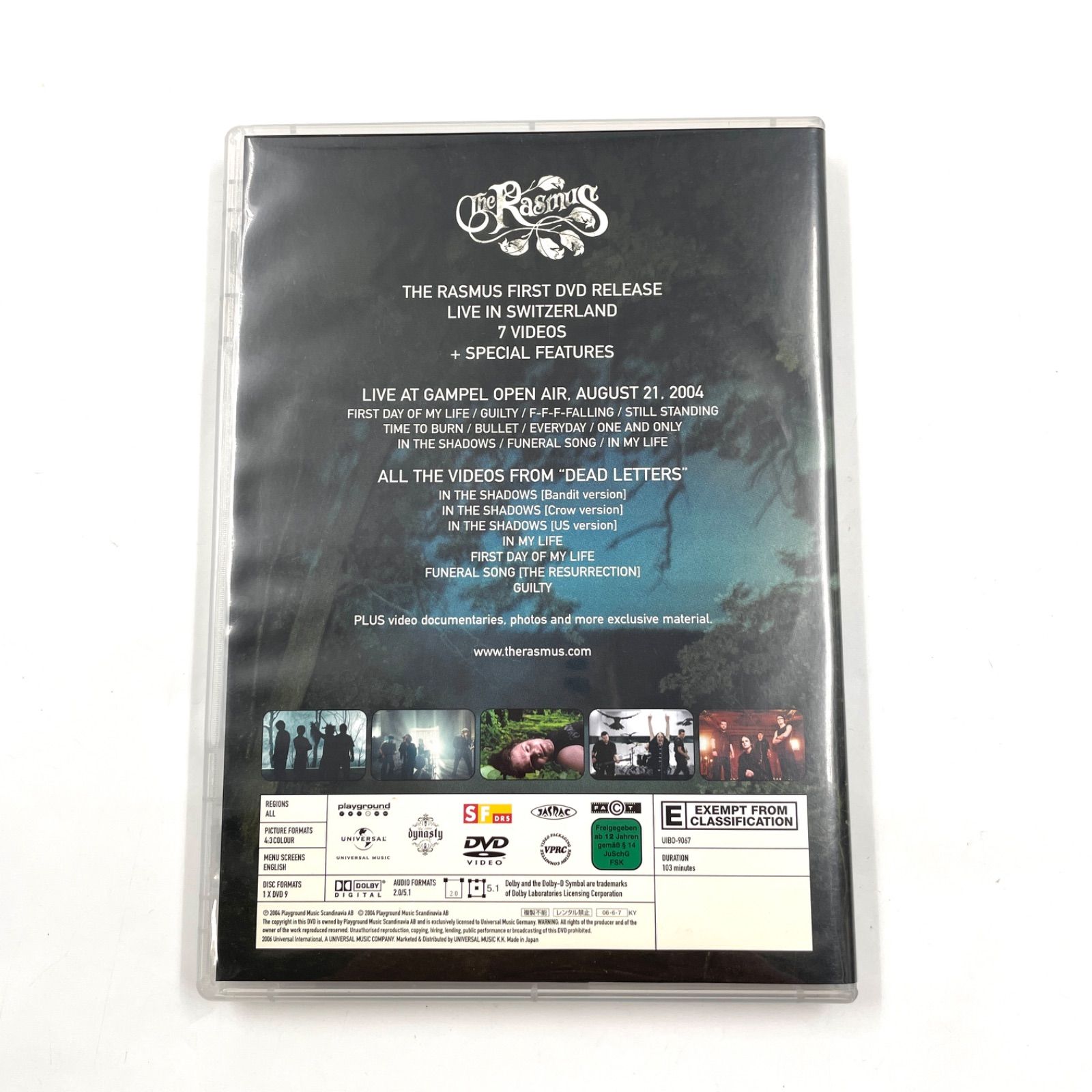 The Rasmus ザ・ラスマス LIVE LETTERS 2004 ライブDVD 洋楽 ロック