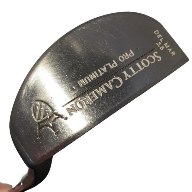 【中古】 タイトリスト SCOTTY CAMERON PRO PLATINUM DEL MAR 3.5 ●●● パター PT Micro Bell (フレックスその他) メンズ 男性用 右利き 右用 Cランク ゴルフクラブ