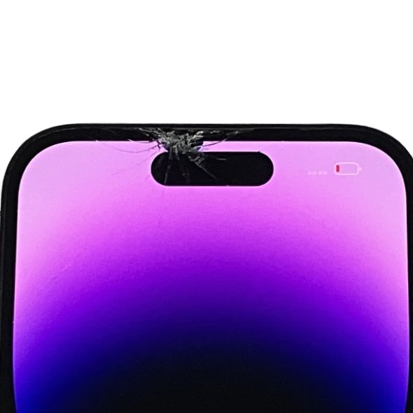 iPhone14 Pro 256GB ジャンク 画面割れ バッテリー76% - メルカリ