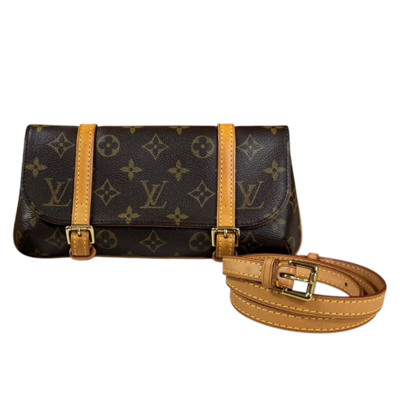 LOUIS VUITTON. ルイヴィトン(モノグラム　ポシェット　マレル) ルイヴィトン ポシェット マレル モノグラム ウエストバッグ
