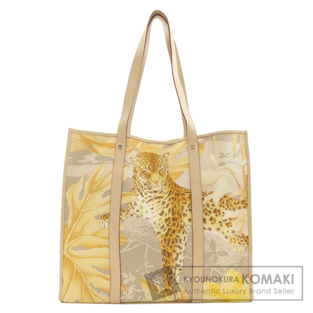 フェラガモ トートバッグ レオパード アニマル柄 ナイロン GD-21A113 Salvatore Ferragamo サルヴァトーレフェラガモ レオパード トート