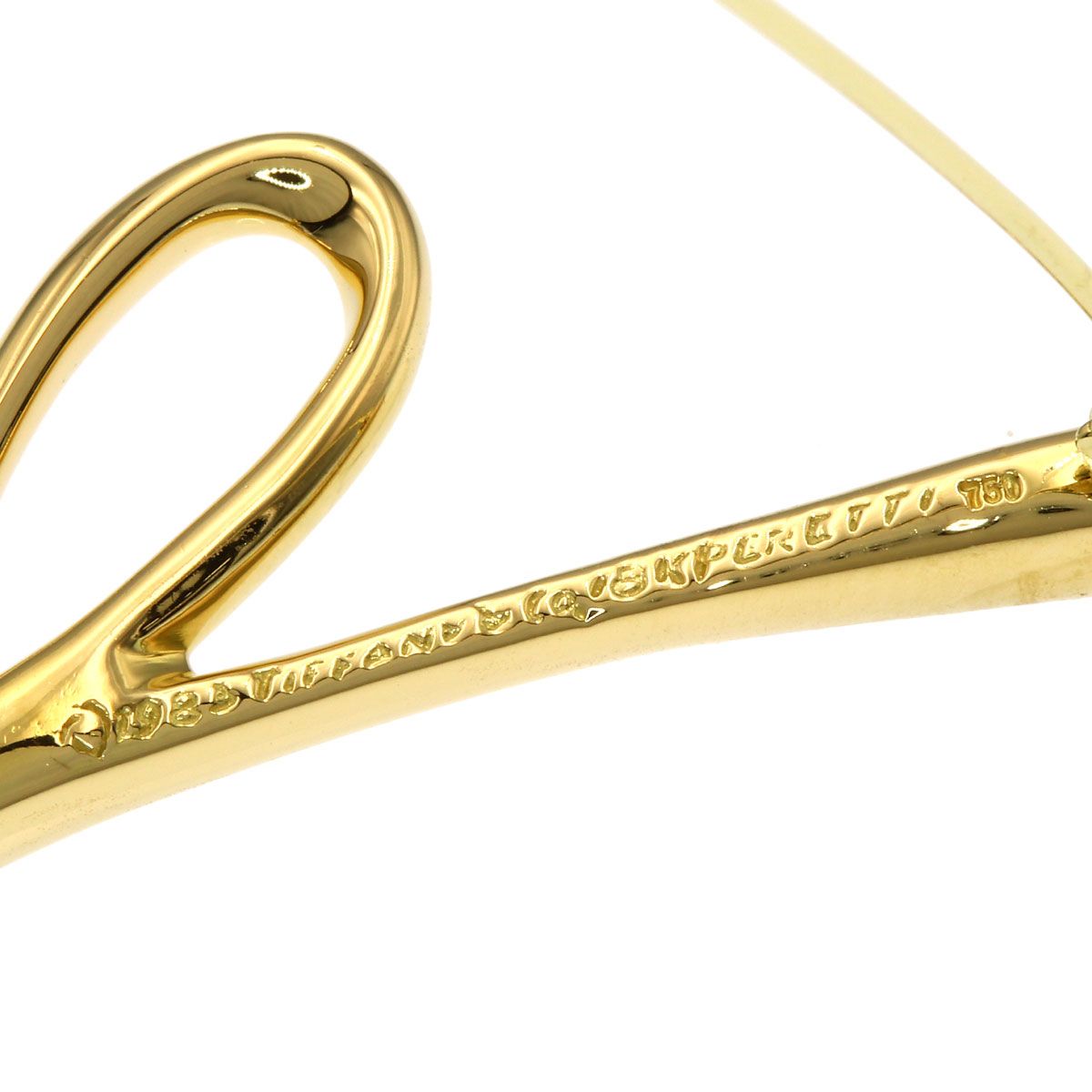 TIFFANY&Co. ティファニー イニシャル K ブローチ K18YG レディース