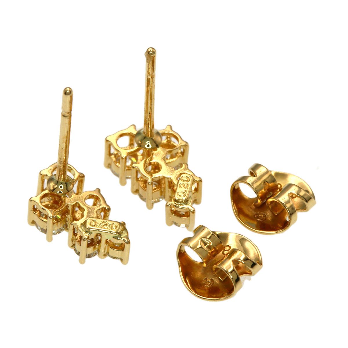 TASAKI タサキ ダイヤモンド ピアス K18YG レディース [中古] - メルカリ