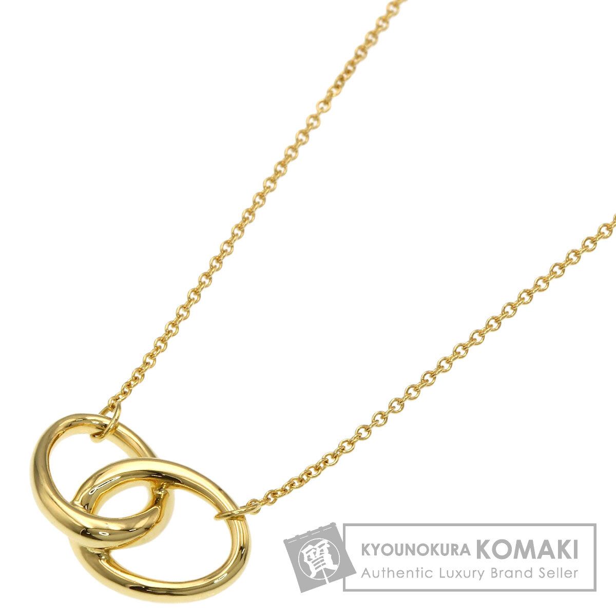 TIFFANY&Co. ティファニー ダブルループ ネックレス K18YG レディース