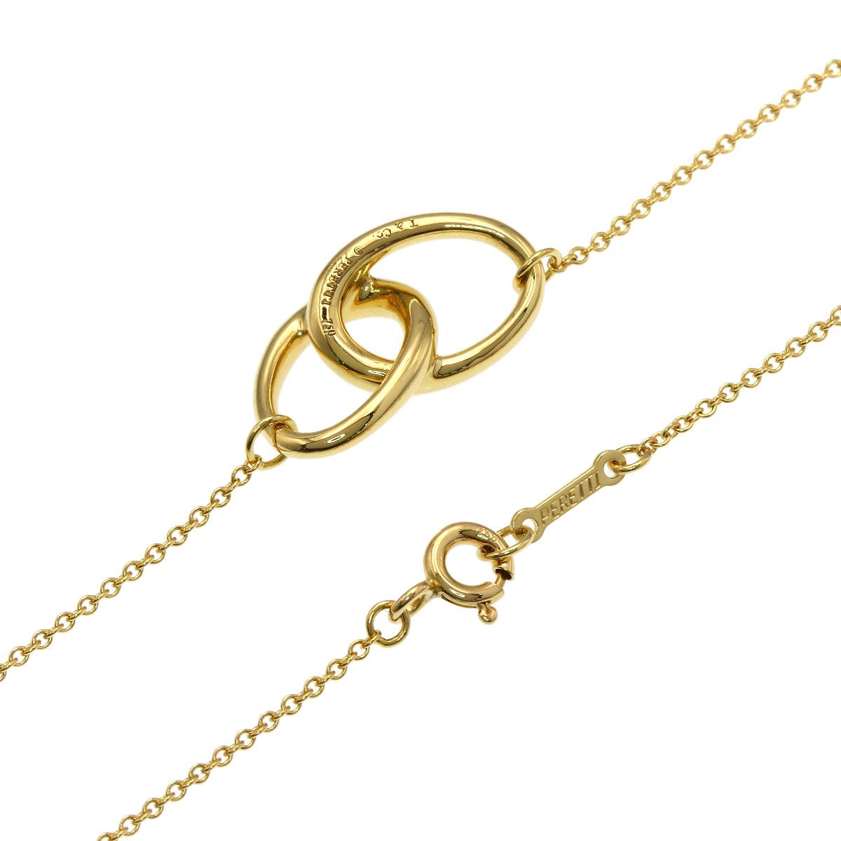 TIFFANY&Co. ティファニー ダブルループ ネックレス K18YG レディース