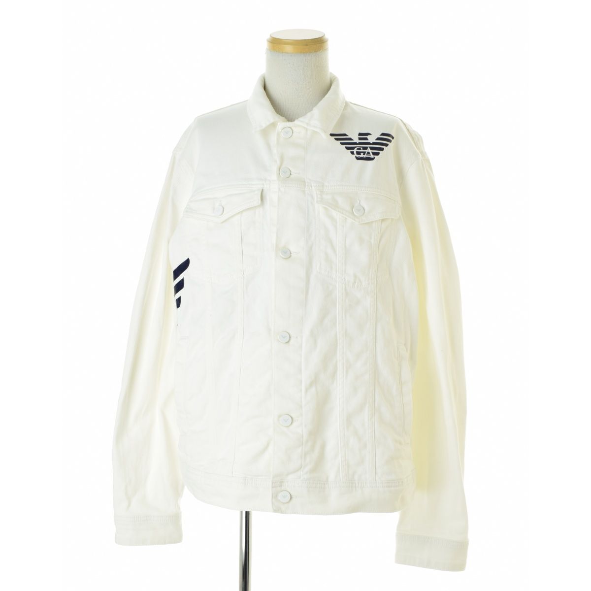 【EMPORIOARMANI】3G1B82 1N4TZ プリントデニムジャケット 23,280円