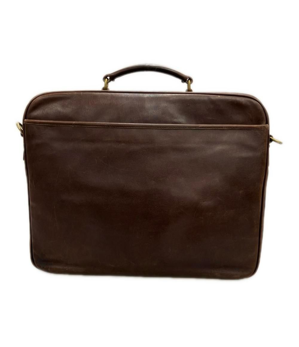 【kaz】COACH ダークブラウン　レザー ケース コーチ ブリーフケース ビジネスバッグ レザー オールドコーチ 0548