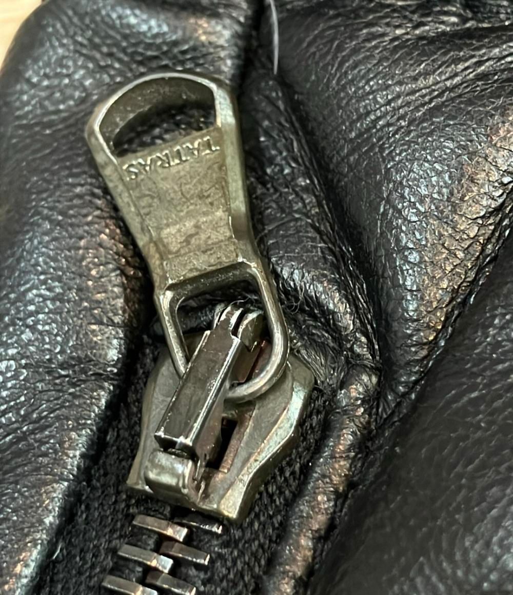 タトラスRマークダウンベスト タトラス レザーダウンベスト 12AW BECRUX MTA13A468 メンズ SIZE 2 (M