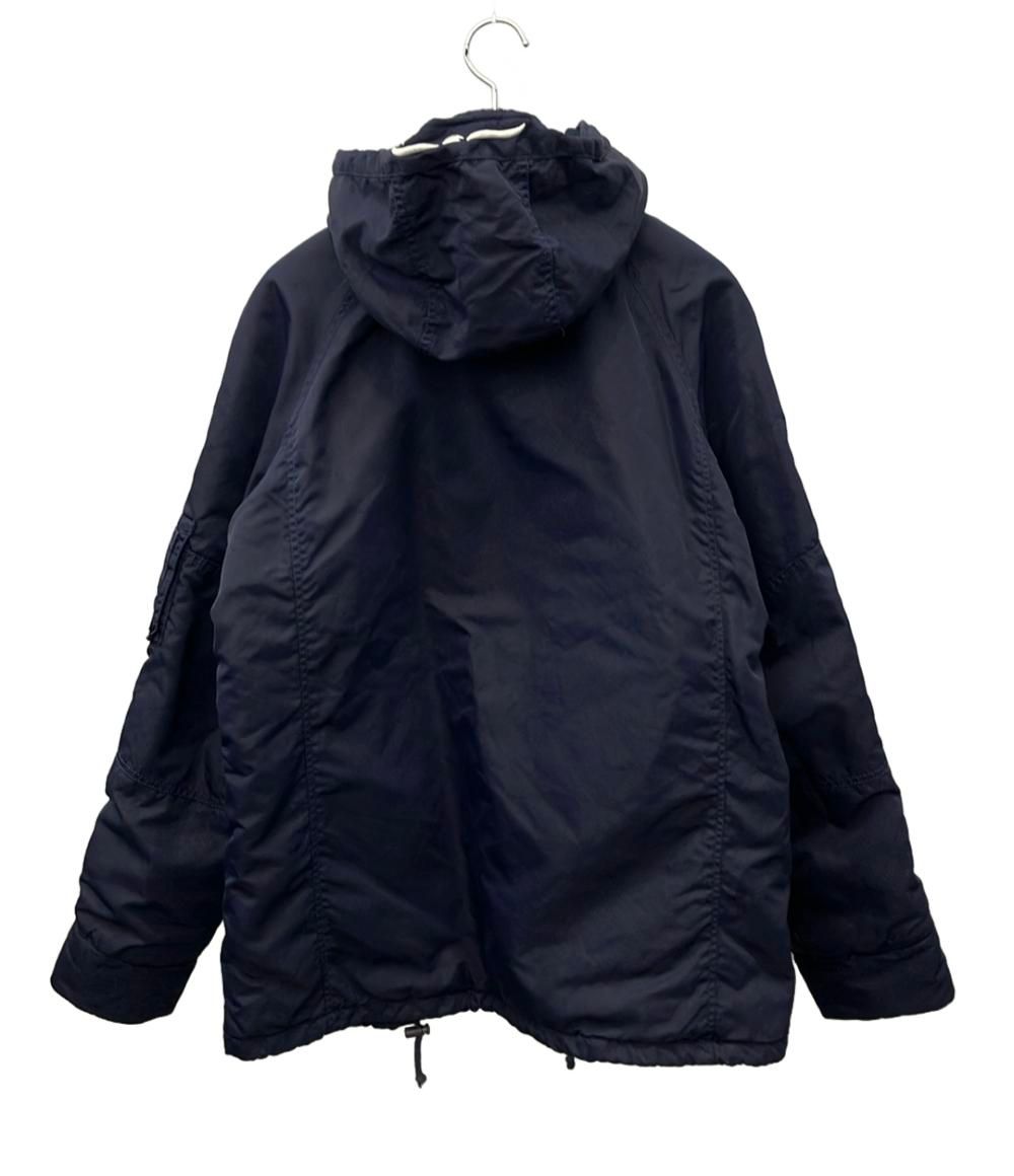 Armani Jeans ブルーダウンジャケット　XLサイズ　旧タグ　ネイビー アルマーニジーンズ ミリタリーテイストダウンジャケット メンズ SIZE