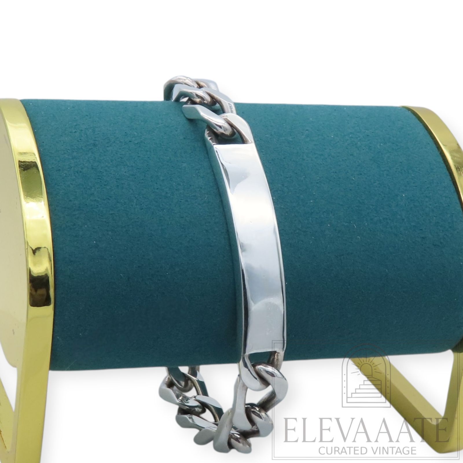 希少 ティファニー ヴィンテージ ブレスレット 喜平 SV925 希少 美品 Tiffany&Co. ヴィンテージ ティファニー ラージ 喜平 ID