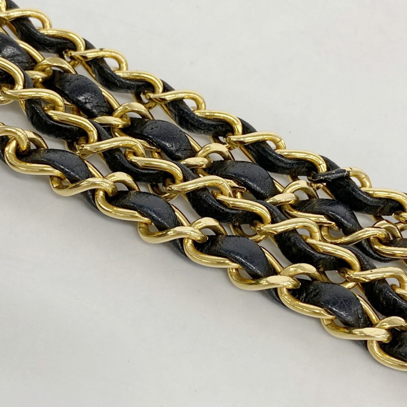 シャネル(Chanel) シャネル ショルダーバッグ ダイアナ チェーンショルダー ラムスキン ブラック レディース
