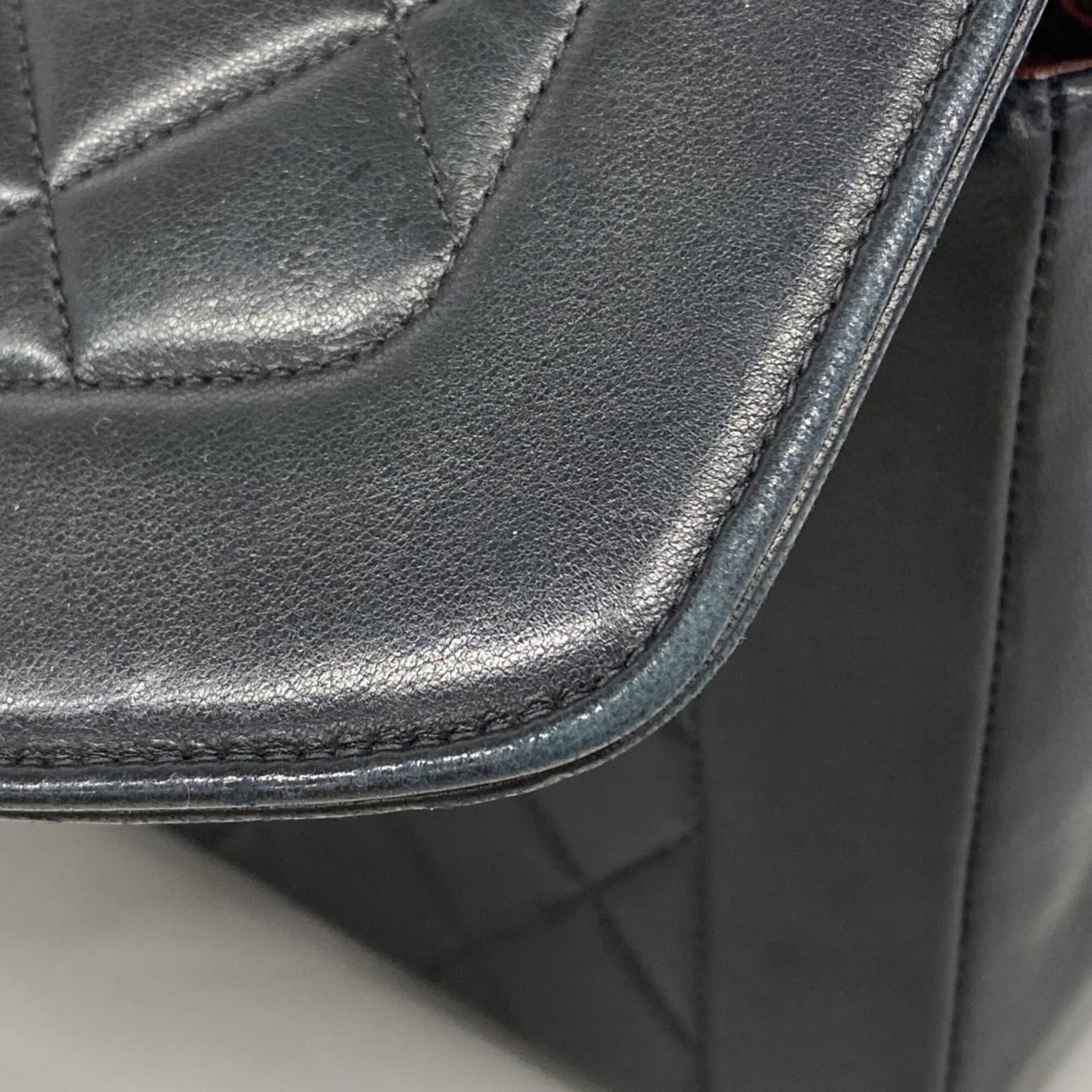 シャネル(Chanel) シャネル ショルダーバッグ ダイアナ チェーンショルダー ラムスキン ブラック レディース