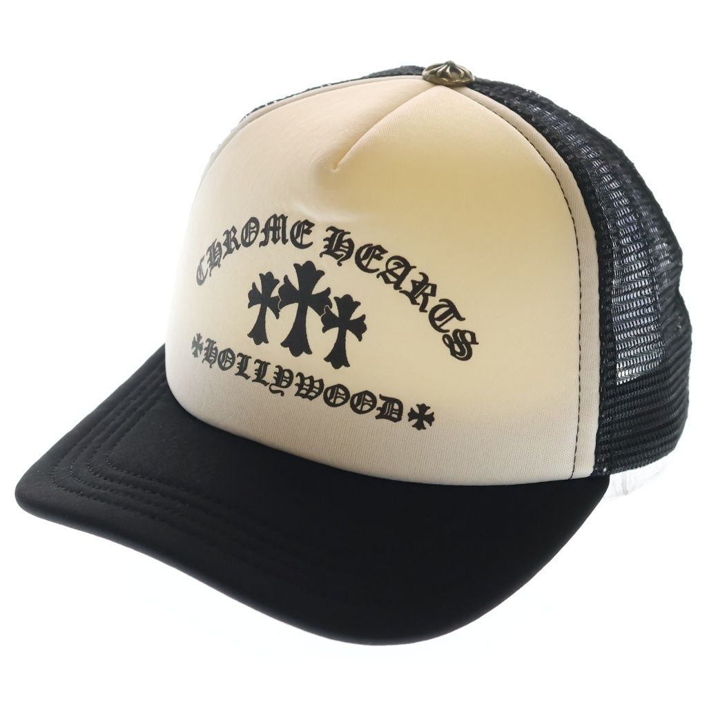 CHROME HEARTS (クロムハーツ) TRUCKER CAP KING TACO キングタコ トラッカー メッシュキャップ 帽子 ブラック/ホワイト