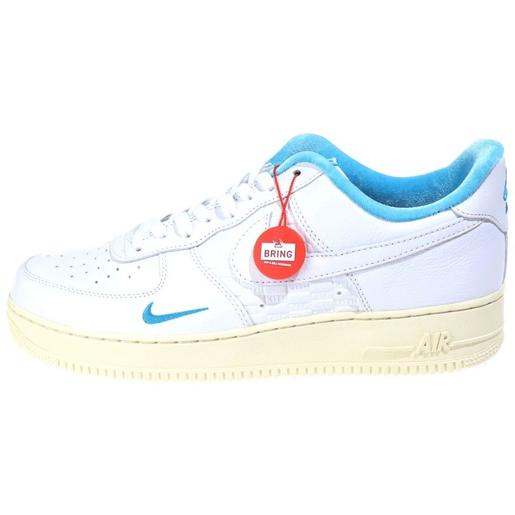 NIKE (ナイキ) ×KITH AIR FORCE 1 LOW HAWAII キス エアフォース1 ハワイ ローカットスニーカー ホワイト/ブルー US12/30.0cm DC9555-100