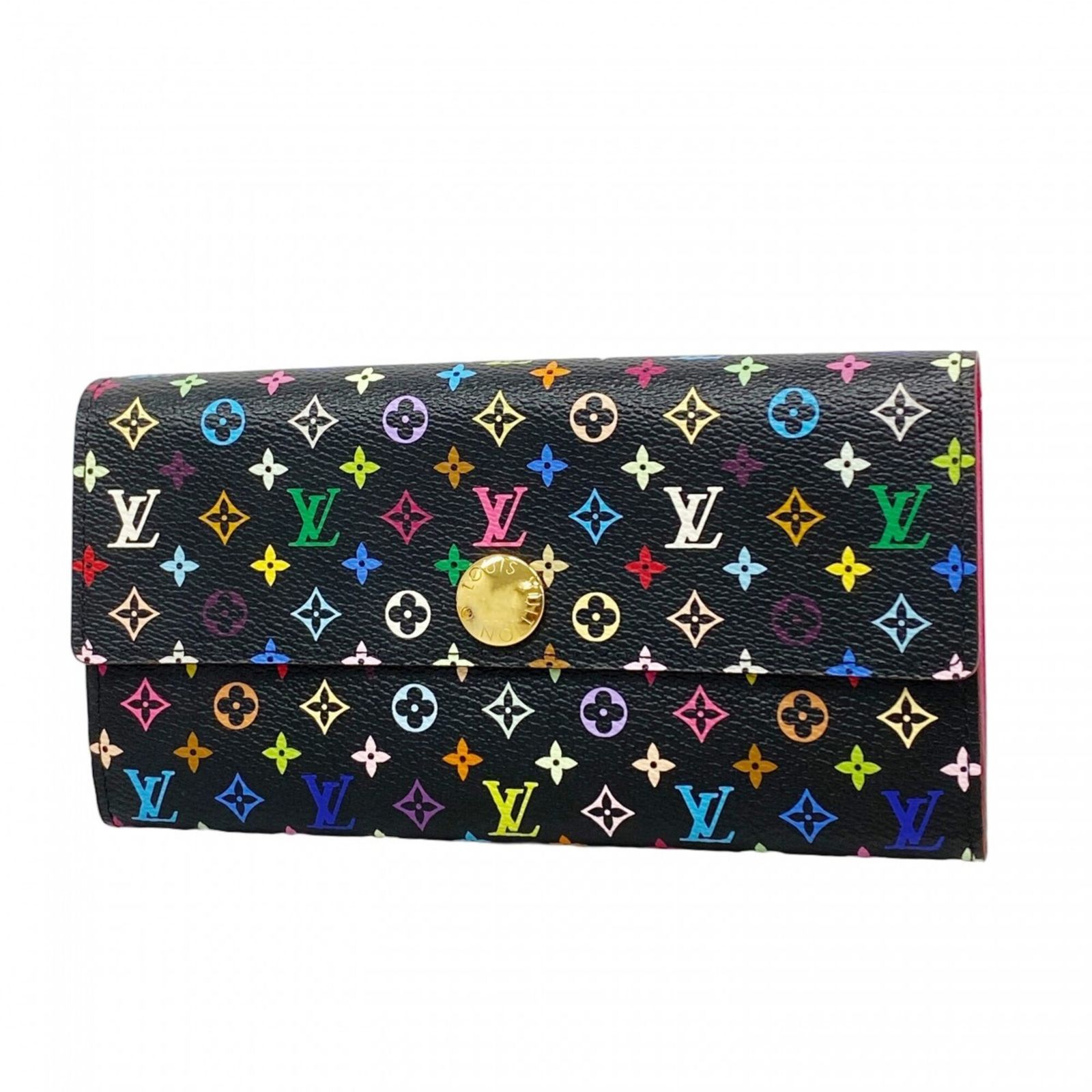 ルイ・ヴィトン(Louis Vuitton) ルイ・ヴィトン 長財布 モノグラム・マルチカラー ポルトフォイユサラ M93747 ノワール グルナードレディース