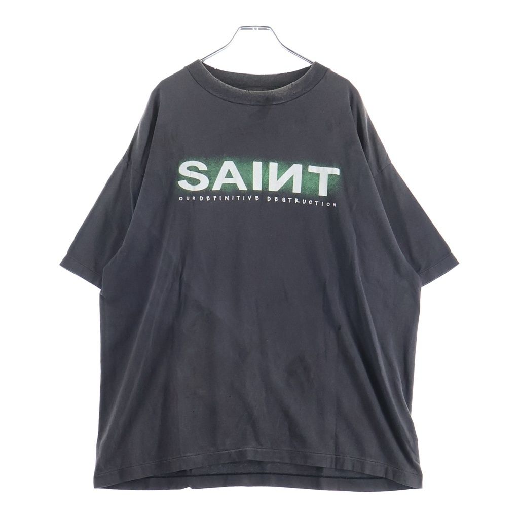 SAINT MICHAEL (セントマイケル) 24AW SS TEE クルーネック半袖Tシャツカットソー グレー SM-YS1-0000-001