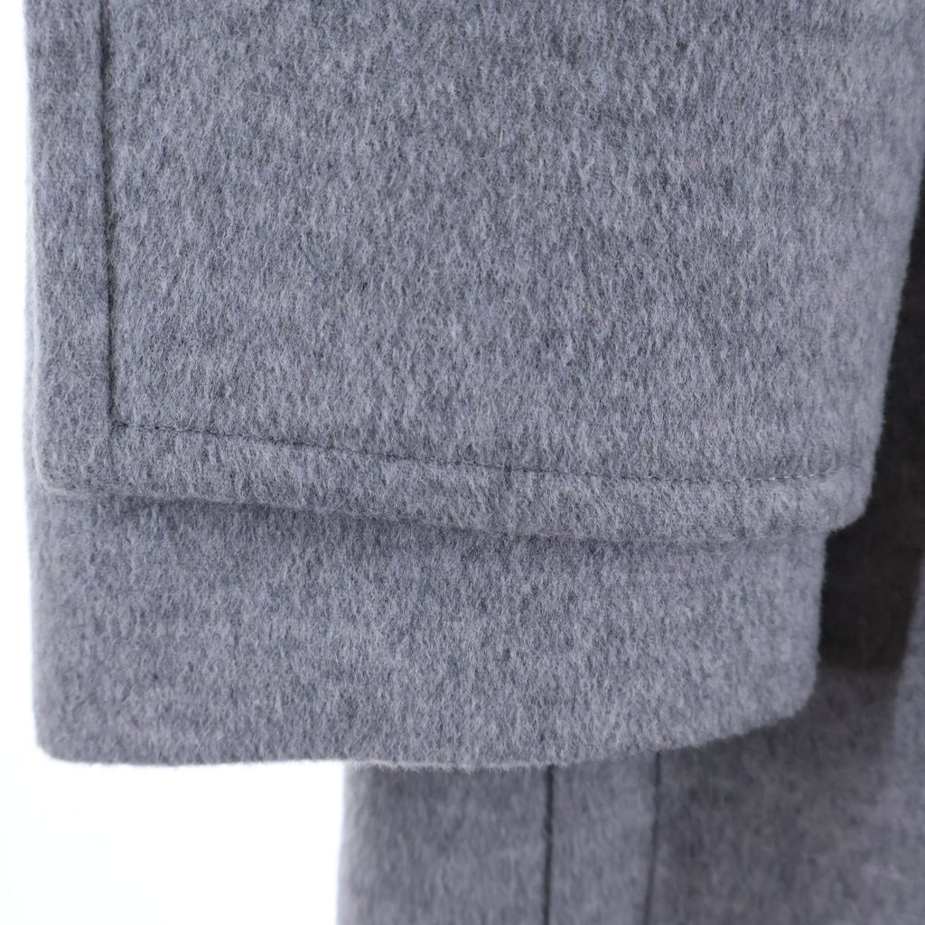 LOEWE (ロエベ) HOODED WOOL COAT フーデッド ウールコート グレー レディース S359Y01XA3