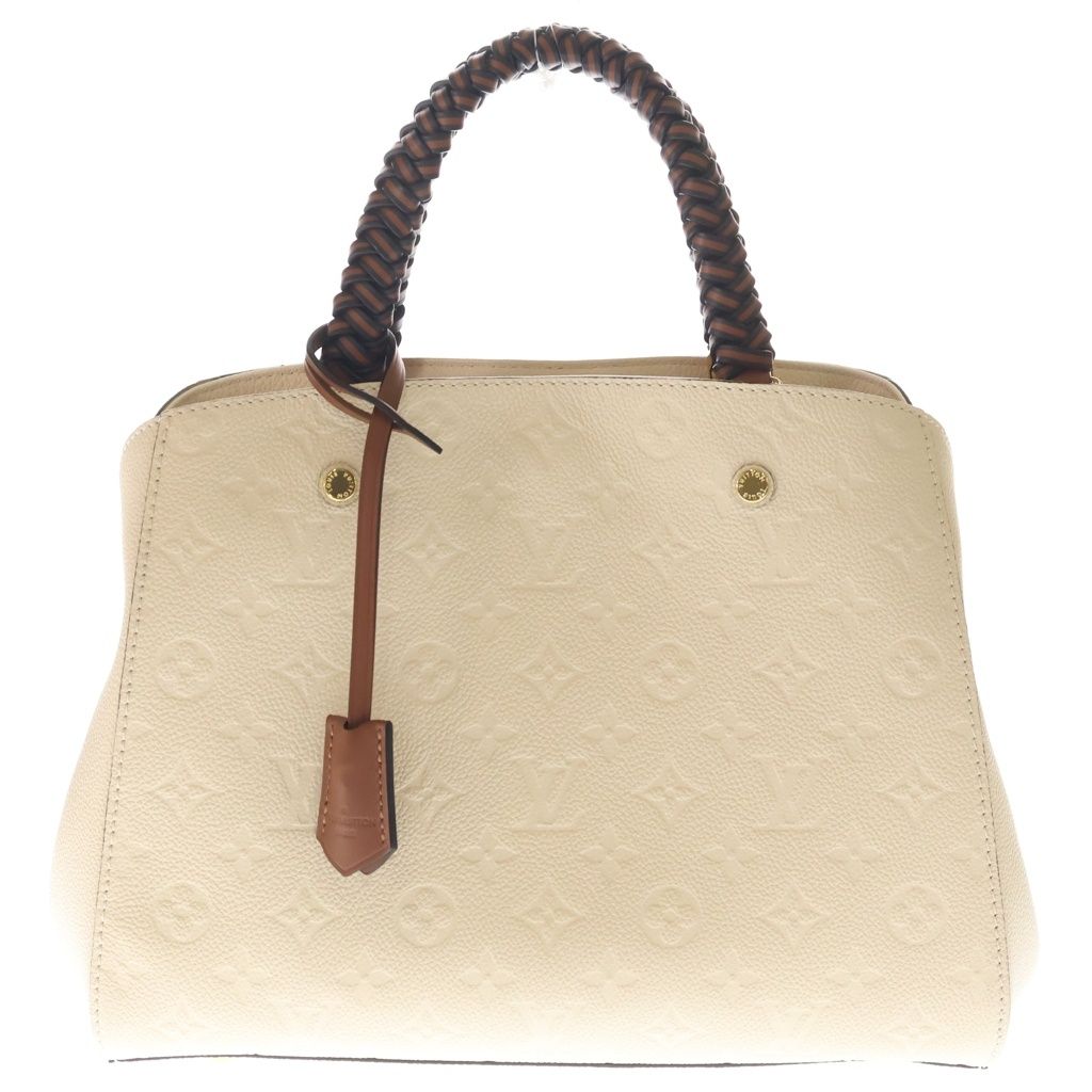 LOUIS VUITTON (ルイヴィトン) モノグラム アンプラント モンテーニュMM ハンドバッグ ベージュ M53939