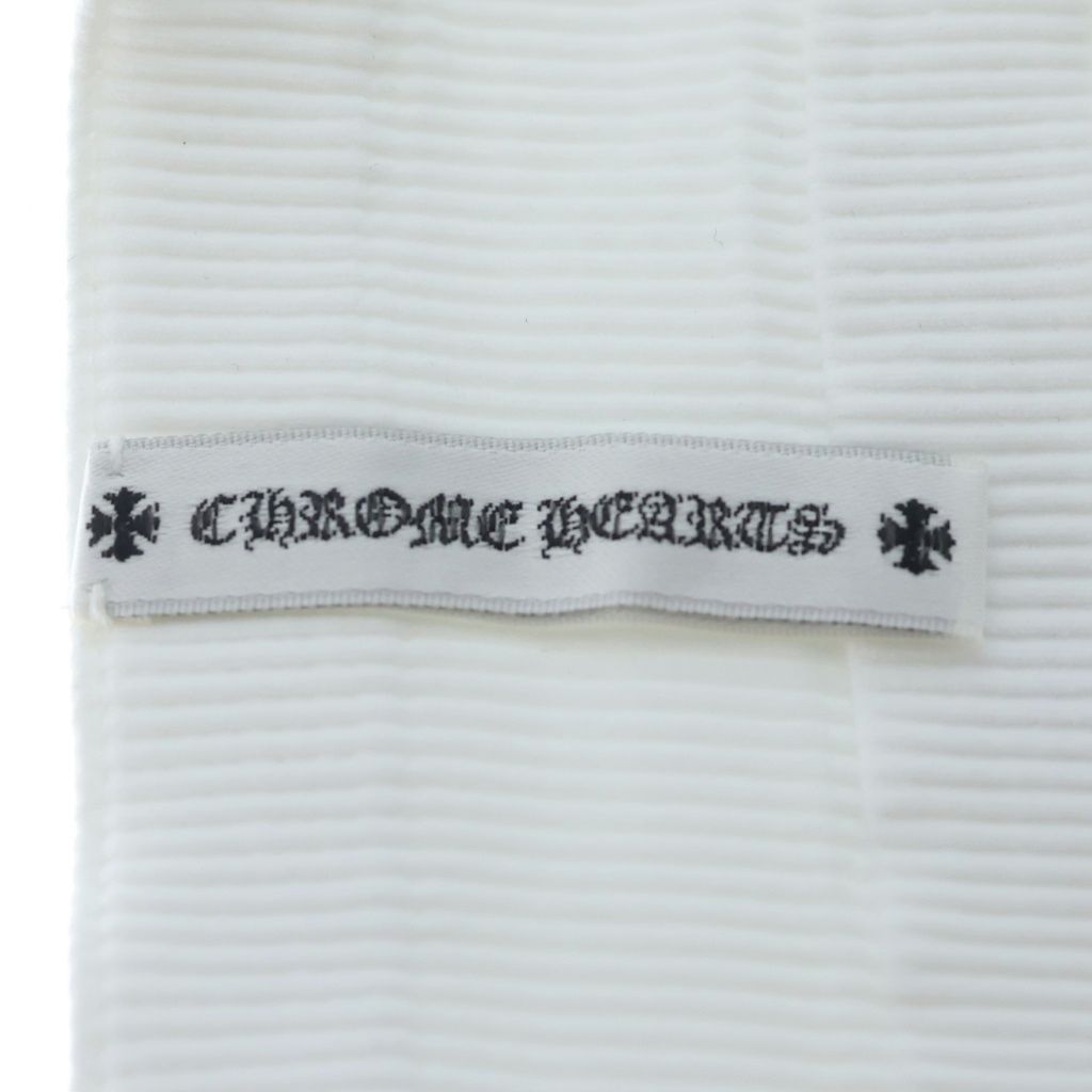 CHROME HEARTS (クロムハーツ) CH刺繍 ヘアバンド ホワイト