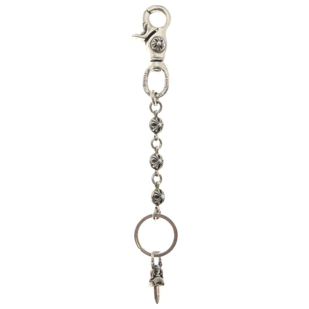 CHROME HEARTS (クロムハーツ) CLIP No2 BALL 3B クロスボール クリップ キーチェーン シルバー