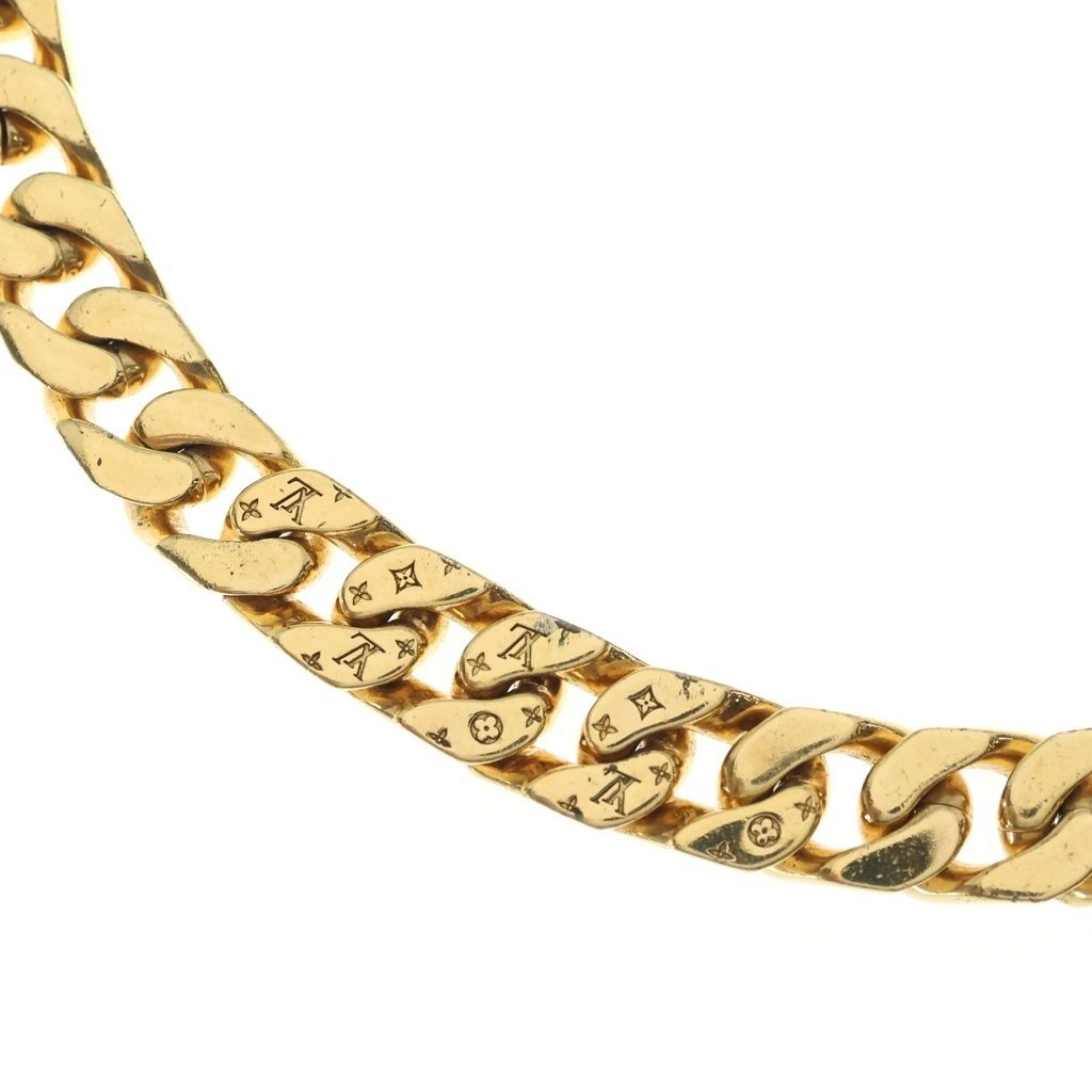 LOUIS VUITTON (ルイヴィトン) コリエ LV チェーンリンクス ネックレス ゴールド M00304