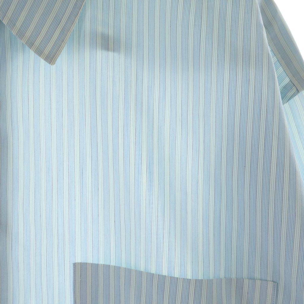 AURALEE (オーラリー) 23SS FINX POLYESTER STRIPE SHIRT フィンクス