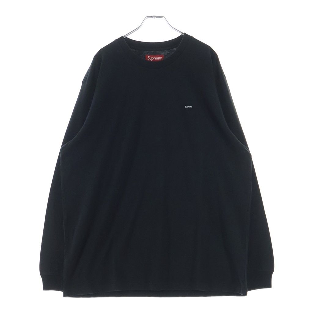 SUPREME (シュプリーム) 25AW Small Box L/S Tee スモールボックスロゴプリントクルーネック長袖Tシャツカットソー ブラック