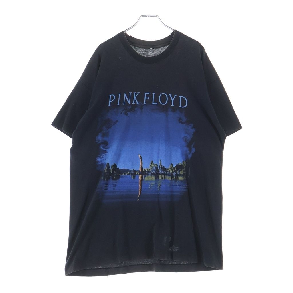 VINTAGE (ヴィンテージ) 90S PINK FLOYD WISH YOU WERE HERE ピンクフロイド 両面プリントロゴ 半袖Tシャツ カットソー ブラック